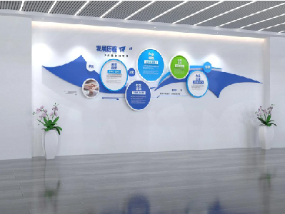 定南企业文化墙怎么做？设计 制作 安裝--一站式落地